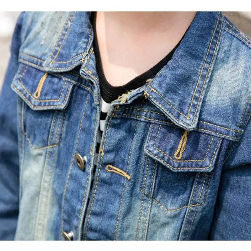 Family Matching Denim Jackets for Spring and Autumn