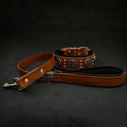 The "Maximus" collar 2.5 inch wide black & silver - SJB-DIAMOND ELITES