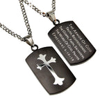 Black Shield Cross Necklace KingdomWear
