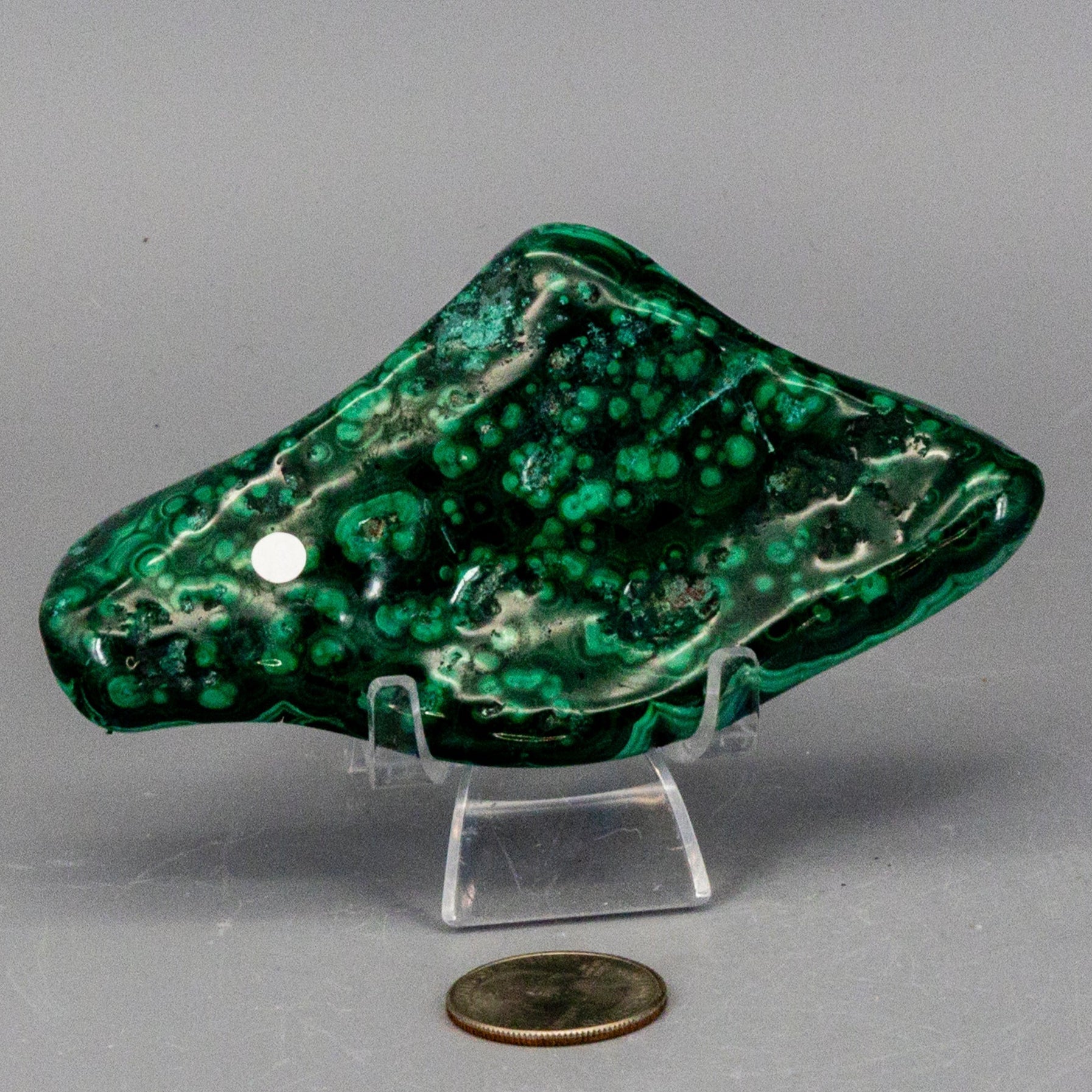 Natural Malachite Freeform Crystal - Grounding Protection Stone for Transformation Crystal Destiny