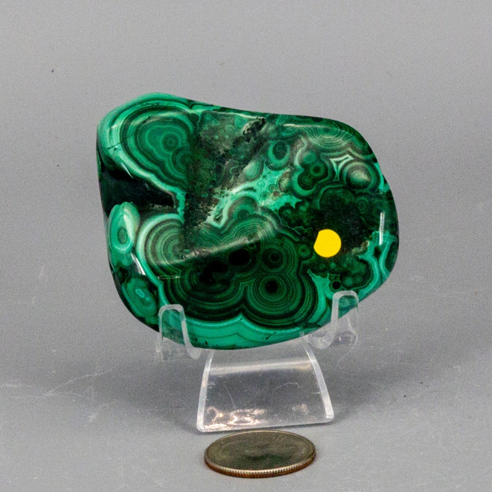 Natural Malachite Freeform Crystal - Grounding Protection Stone for Transformation Crystal Destiny