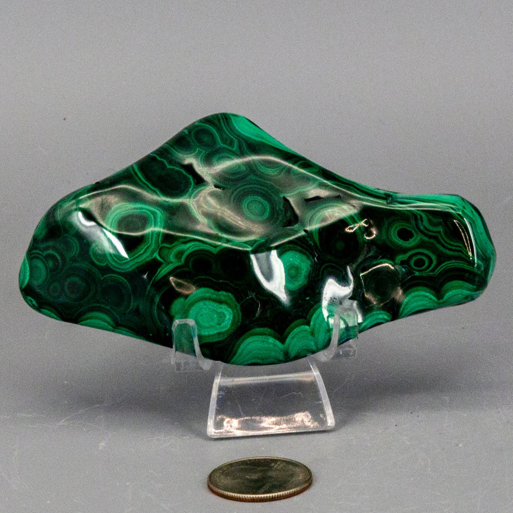 Natural Malachite Freeform Crystal - Grounding Protection Stone for Transformation Crystal Destiny