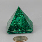 Malachite Pyramid, High Quality Crystal