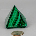 Malachite Pyramid, High Quality Crystal