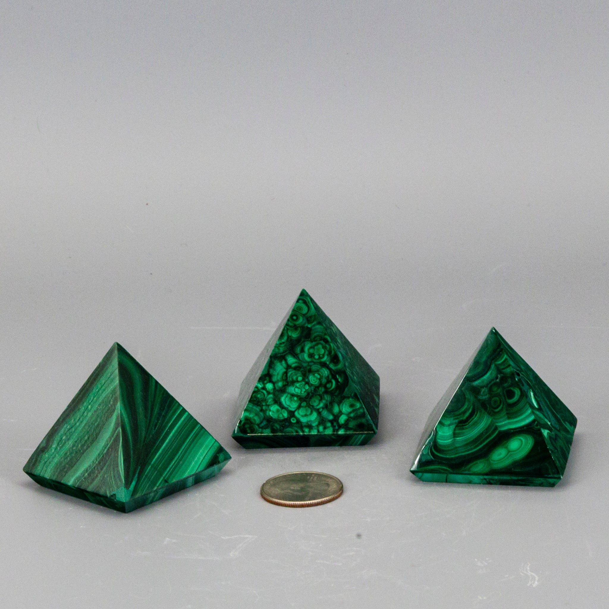 Malachite Pyramid, High Quality Crystal
