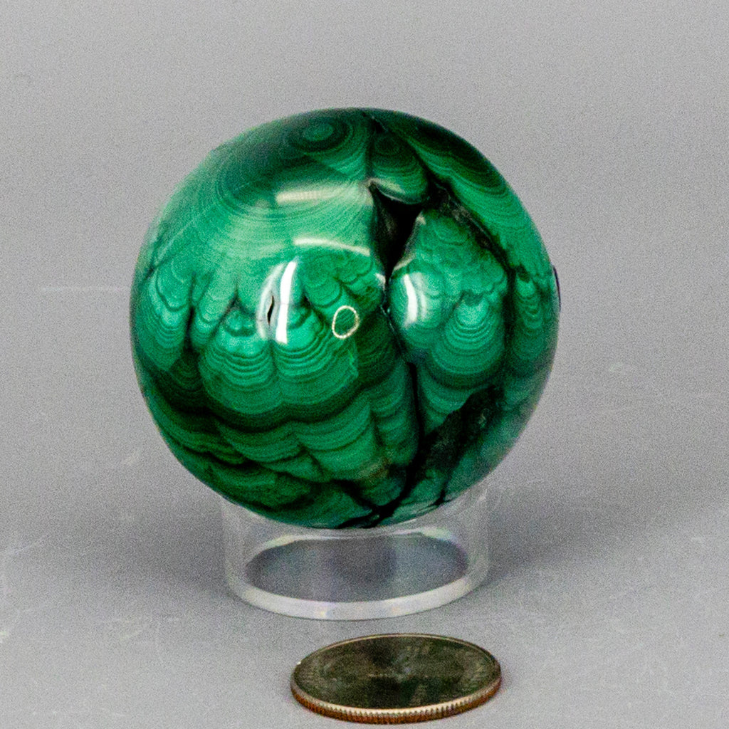Malachite Sphere - Natural Protective Healing Crystal 278g One-of-a-Kind Crystal Destiny