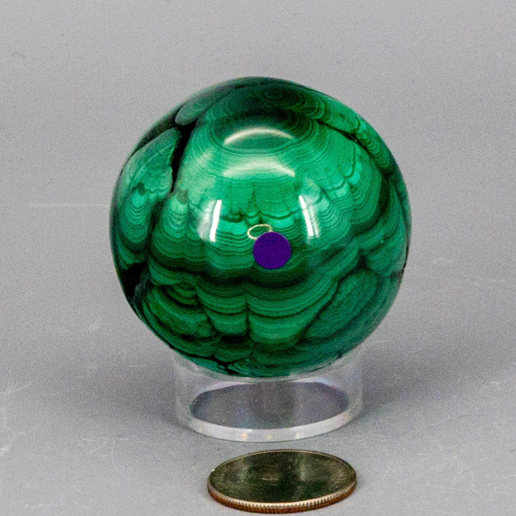 Malachite Sphere - Natural Protective Healing Crystal 278g One-of-a-Kind Crystal Destiny