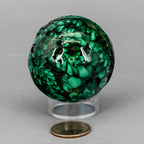 Malachite Sphere - Natural Protective Healing Crystal 278g One-of-a-Kind Crystal Destiny
