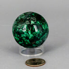 Malachite Sphere - Natural Protective Healing Crystal 278g One-of-a-Kind Crystal Destiny
