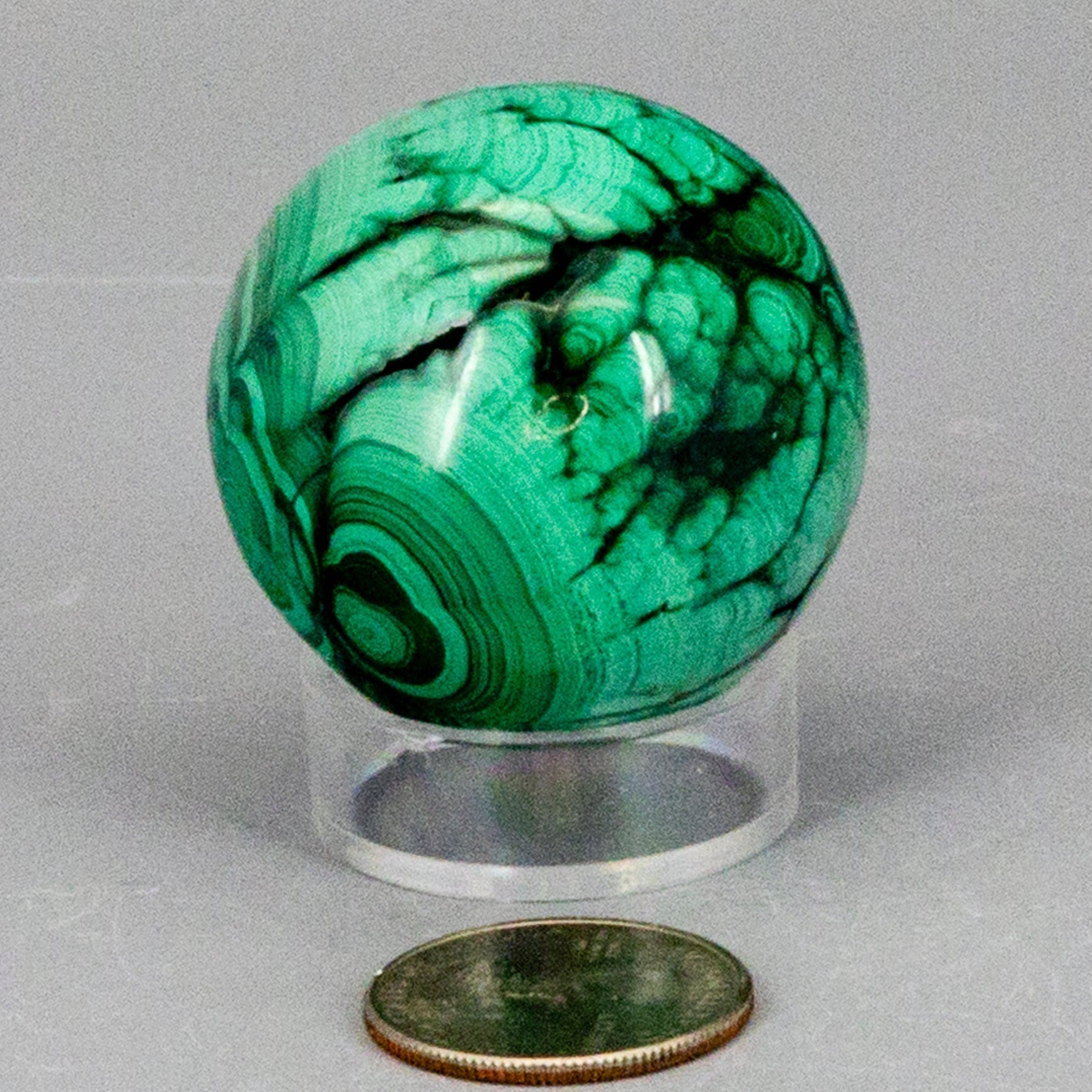 Malachite Sphere - Natural Protective Healing Crystal 278g One-of-a-Kind Crystal Destiny