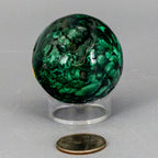 Malachite Sphere - Natural Protective Healing Crystal 278g One-of-a-Kind Crystal Destiny