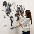 3D LUMINOUS LED Wooden World Map 2.0 Nordik - SJB-DIAMOND ELITES