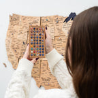 Wooden 3d Map of USA - Gold - SJB-DIAMOND ELITES