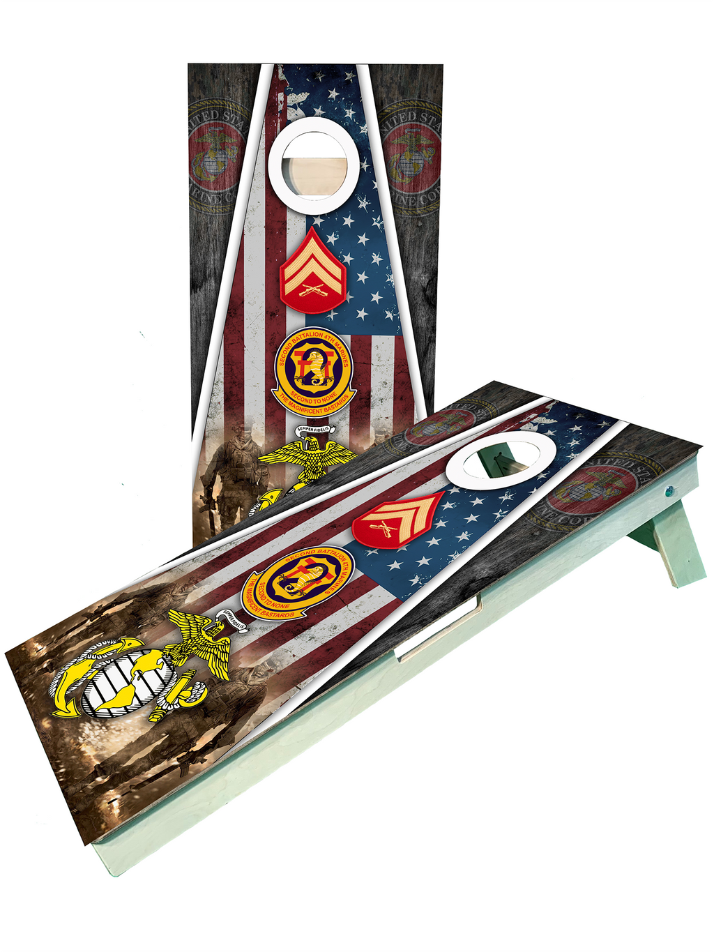 Marine 2 Cornhole Set - SJB-DIAMOND ELITES