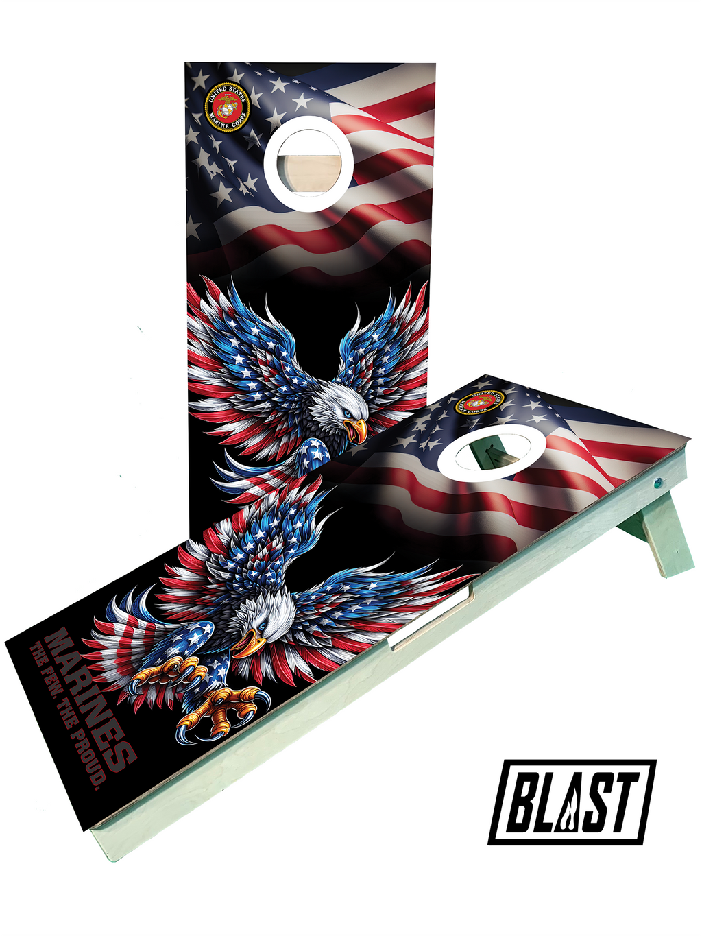Marine 3 Cornhole Set - SJB-DIAMOND ELITES