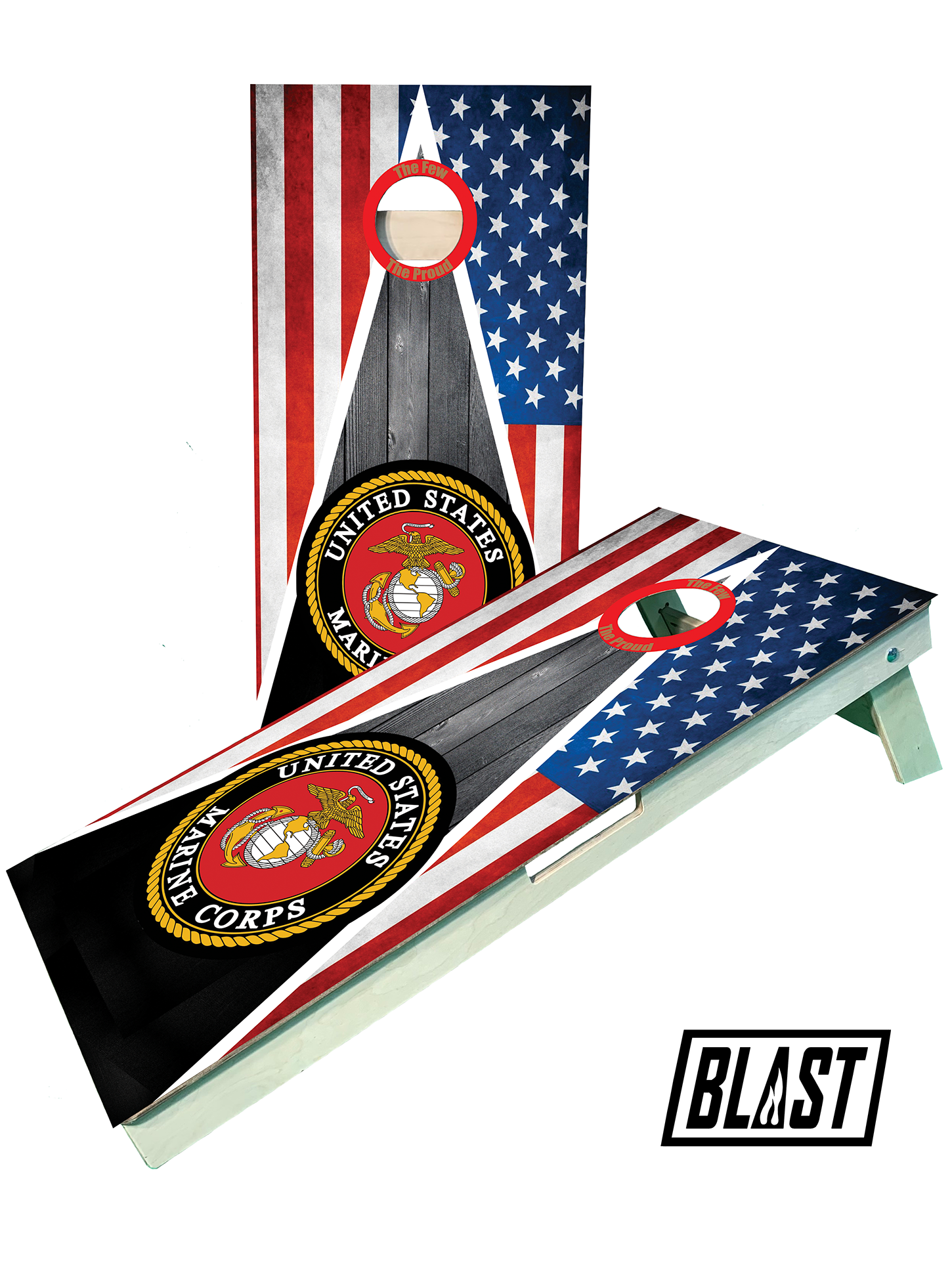 Marine 5 Cornhole Set - SJB-DIAMOND ELITES