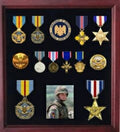 Military Medal Display case, American medal Shadowbox. The Military Gift Store