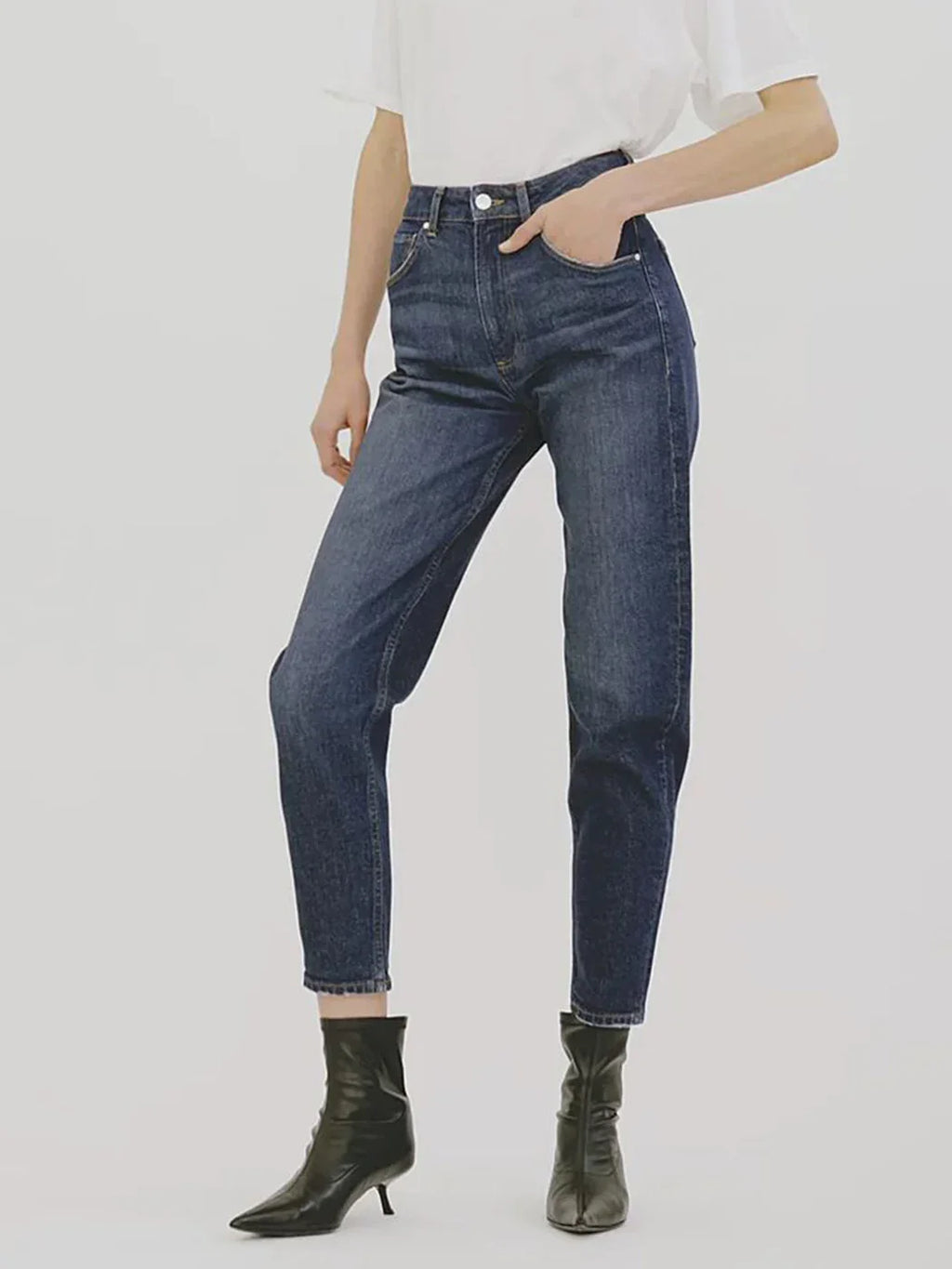 Women's Comfort Stretch Jeans - High Waist Vintage Denim Pants - SJB-DIAMOND ELITES