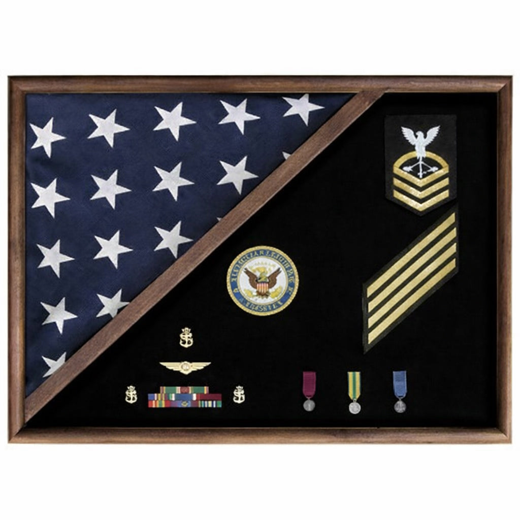 MEMORIAL FLAG CASE - FOLDED CORNER. The Military Gift Store