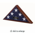 Memorial Flag Case In Cherry Finish Fits a 5' x 9 1/2' burial flag The Military Gift Store