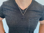 Black Iron Cross Necklace KingdomWear