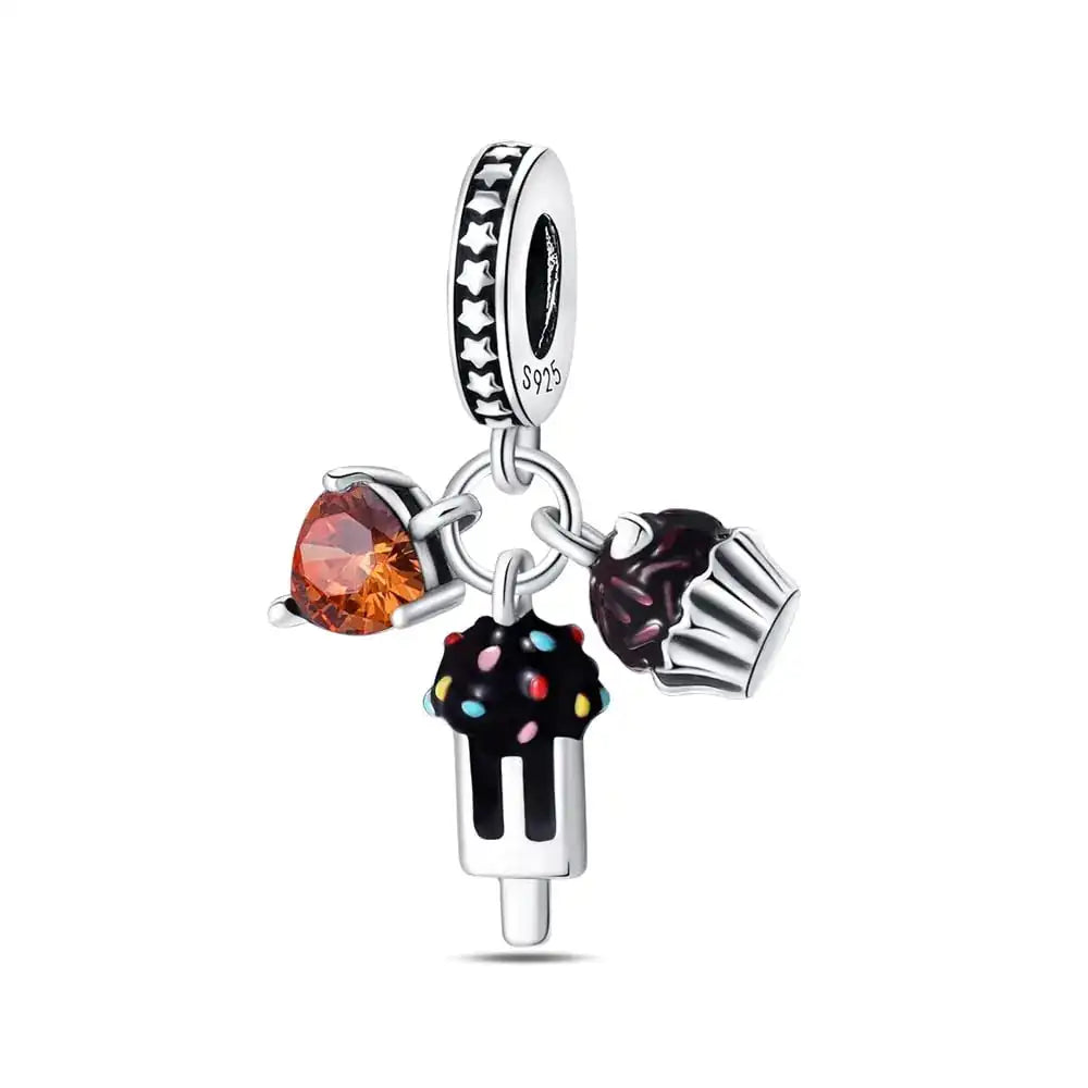 LIGHTDOG 925 Sterling Silver Charms for Bracelets Necklaces Dangle Pendants Beads Charms Fits Pandora Charms Bracelets Jewelry Holidays Gift for Women