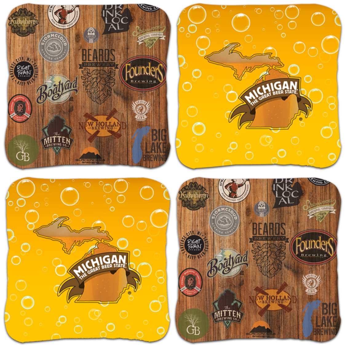 Michigan Brewery Cornhole Bags (set of 8) blastcornhole