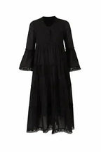 MIKA Black Maxi Dress | Boho Peasant Style | Femstylo