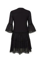 MIKA Black Mini Dress | Boho Peasant Style | Femstylo