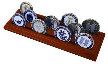 Military Collectible Challenge Coin Holder (3 Rows) The Military Gift Store