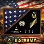 MEMORIAL FLAG CASE - FOLDED CORNER. The Military Gift Store