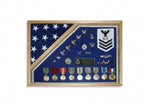 Military Shadow Box, Medal and flag display case The Military Gift Store
