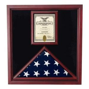 Flag and Document Case - Vertical 8 1/2 x 11 Document. The Military Gift Store