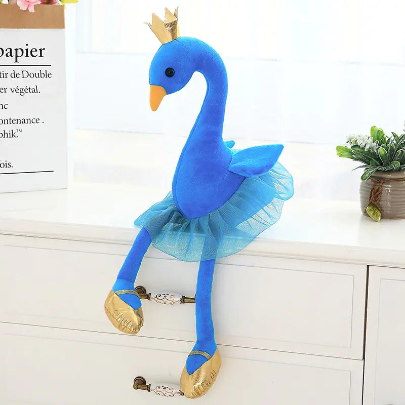 Cute Crown Ballerina Flamingo Swan Plush Toy Pi-Mart