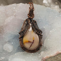 Mookaite Jasper Wire Wrap Crystal Pendant - Red Tones - SJB-DIAMOND ELITES
