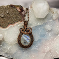 Moonstone Wire Wrap Crystal Pendant - SJB-DIAMOND ELITES
