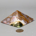 Moss Agate Crystal Pyramid