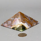 Moss Agate Crystal Pyramid
