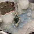 Moss Agate Wire Wrap Crystal Pendant - Nature-Inspired - SJB-DIAMOND ELITES