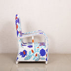 Yoruba Beaded Arm Chair Set of 2 | Blue Flowers Lootquake LLC