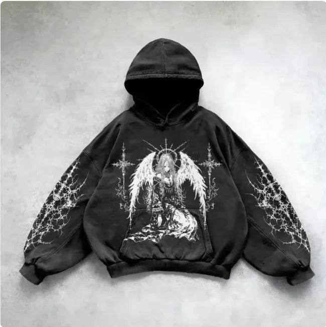 Urban Vibe Hooded Y2K Streetwear Sweatshirt Pi-Mart
