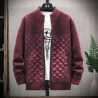 Thick Plush Stitched Sweater Jacket Pi-Mart