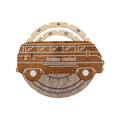 Travel Tracker 3D Wooden USA Map - SJB-DIAMOND ELITES
