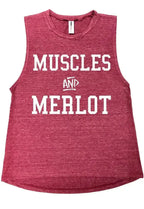 Muscles & Merlot Muscle Tank Top - SJB-DIAMOND ELITES