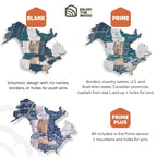 3D Wooden World Map Mystery Enjoy The Wood