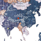 3D Wooden World Map Mystery Enjoy The Wood