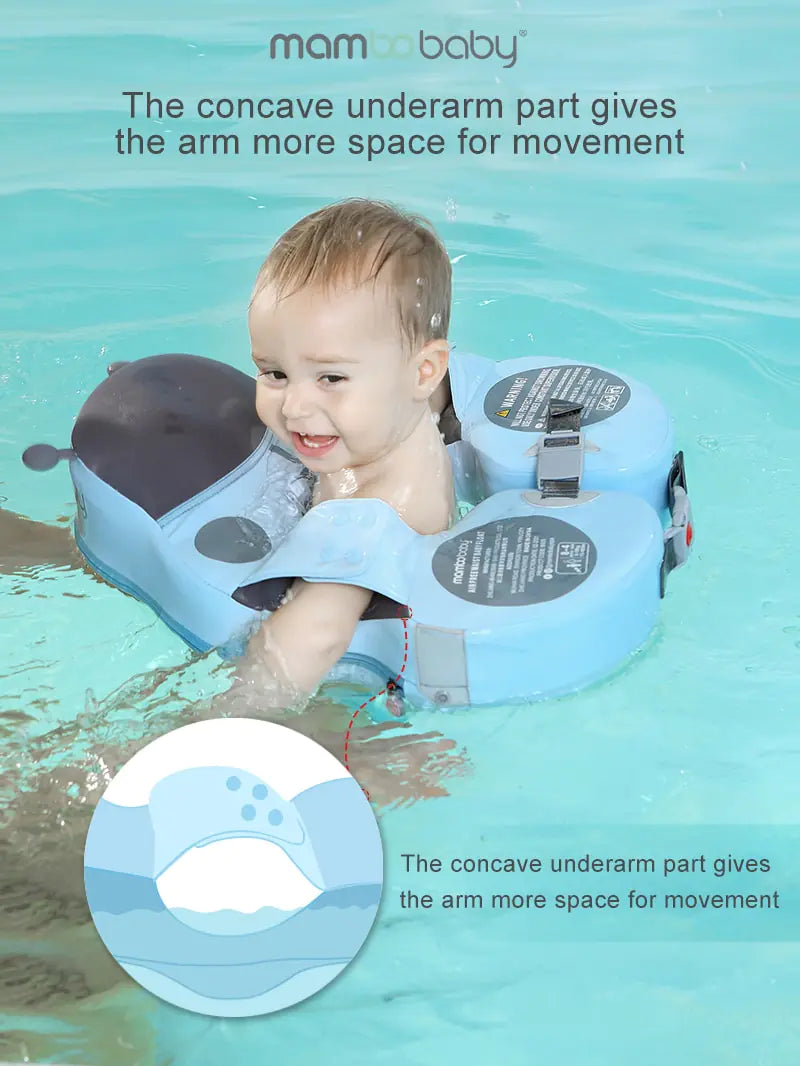 Baby Swimming Float With Sunshade For Infant Non-Inflatable Pool Pi-Mart