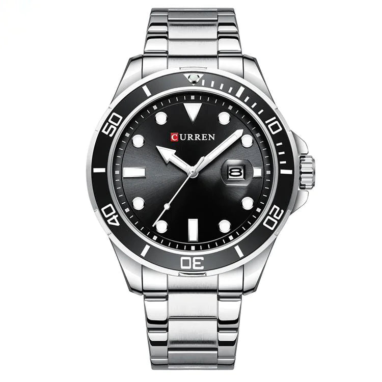 Men's large dial calendar watch Pi-Mart