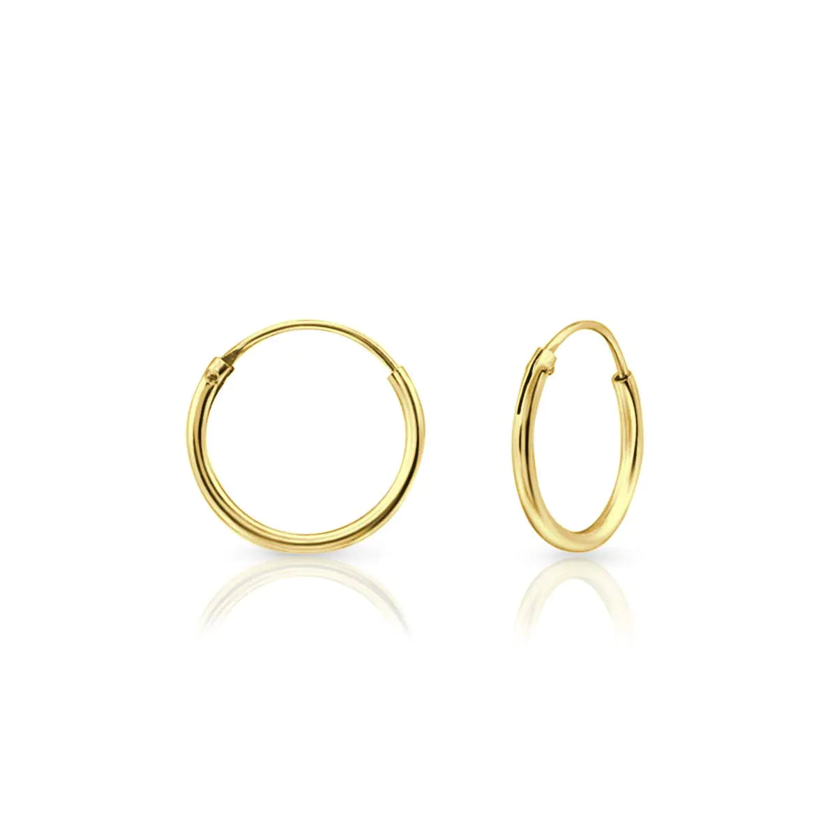 Hoop Earrings Women - Earrings for Men Gold 24k - Toddler Earrings Hoops - Endless Hoop Cartilage Earrings - Small Gold Hoop Earrings - Small Hoop Earring - Thin Gold Hoop Lootquake LLC