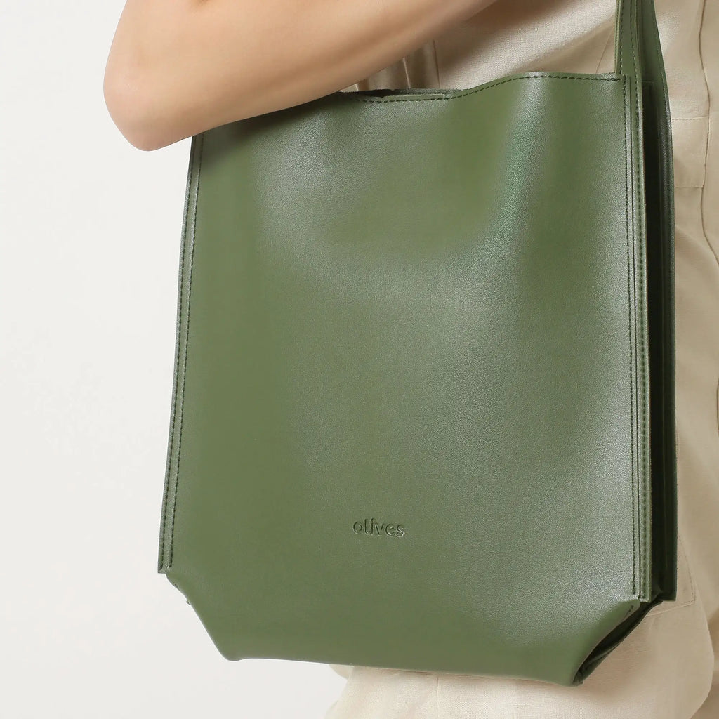 Olives Vegan Leather Tote Pi-Mart